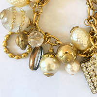Thumbnail for Classic Pearl Bauble Charm Bracelet