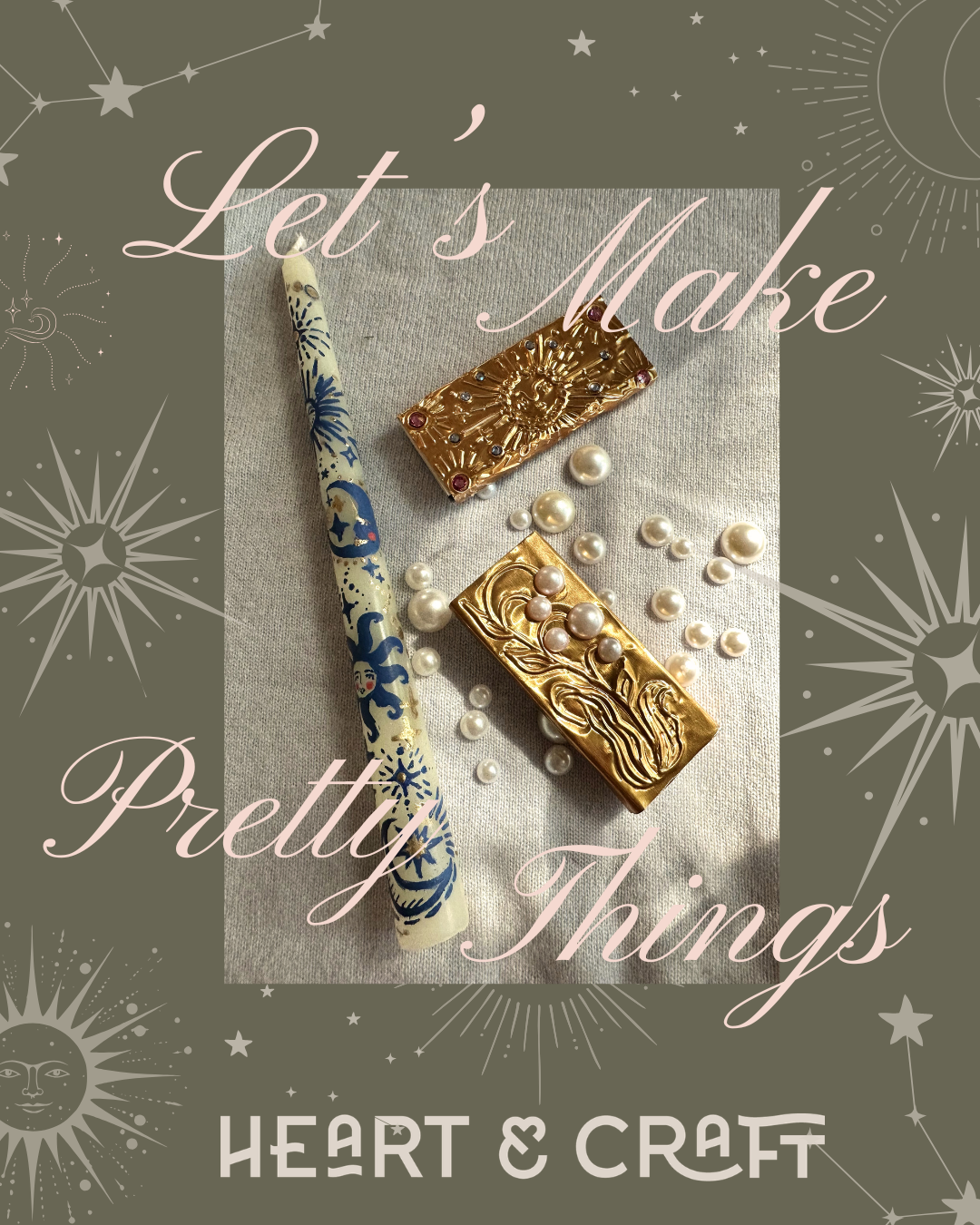 Ebb & Glow: Painted Taper Candles and Embossed Matchboxes Workshop