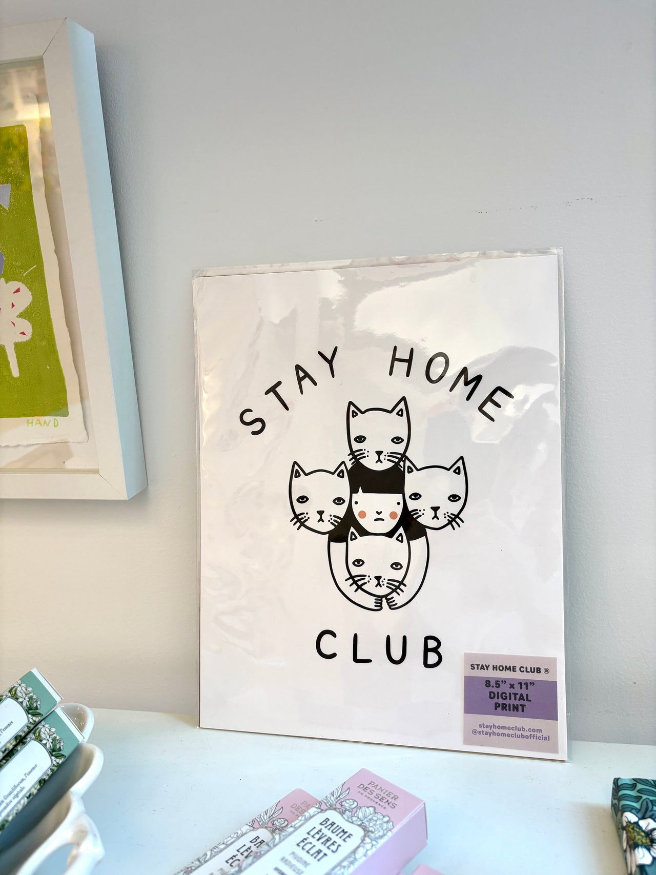 Cat Lady Stay Home Club Digital Print