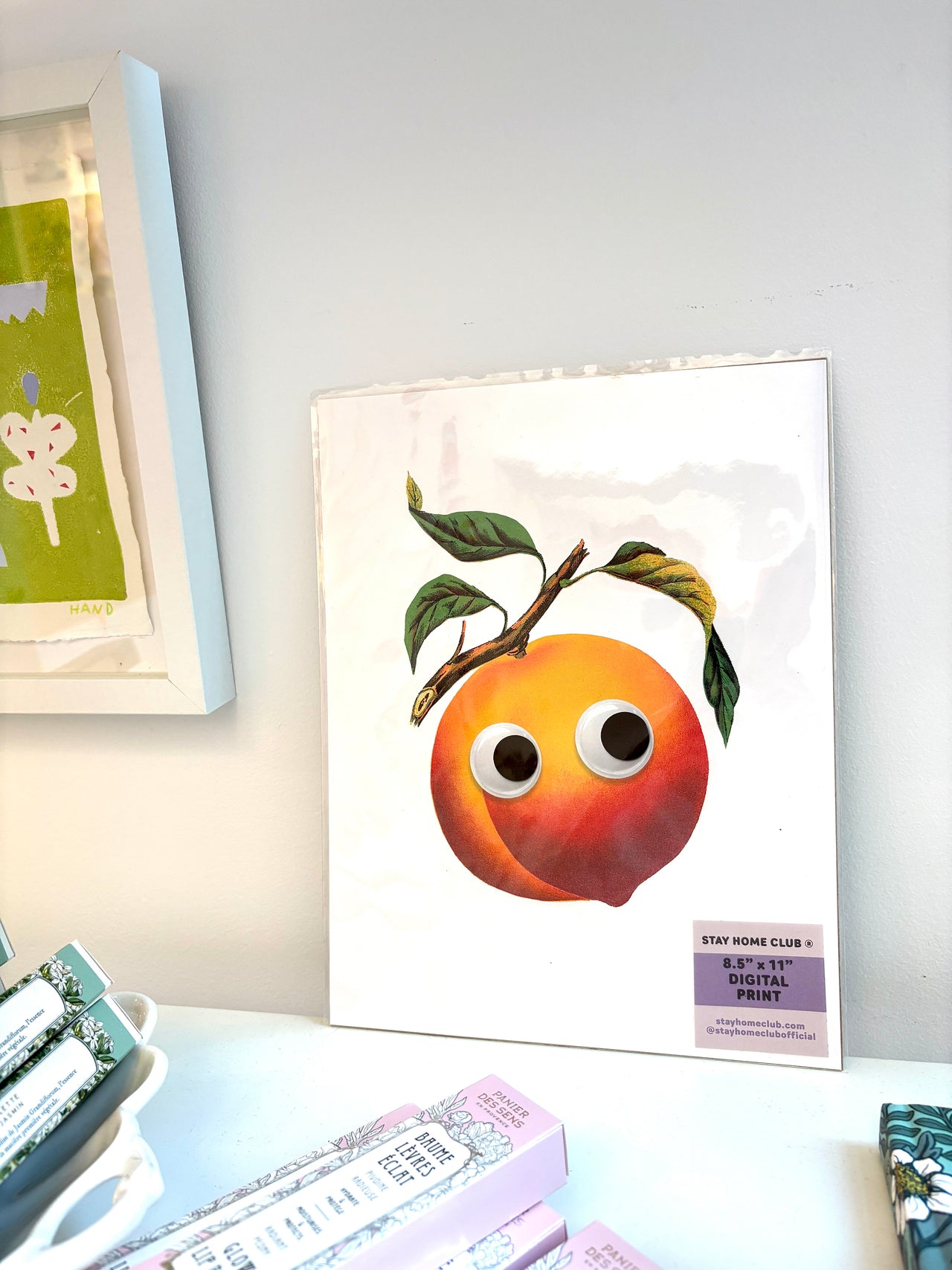 Peach Stay Home Club Digital Print