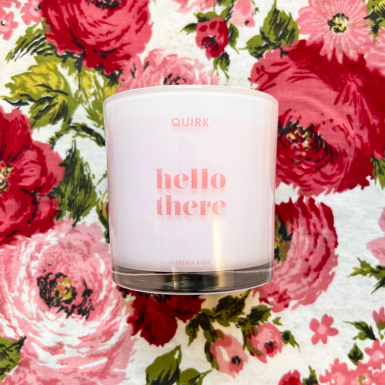 Hello There Candle - Garden Rose