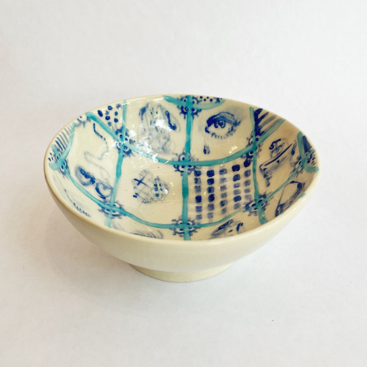 Blue Tile Bowl - Alyssa Ceramics