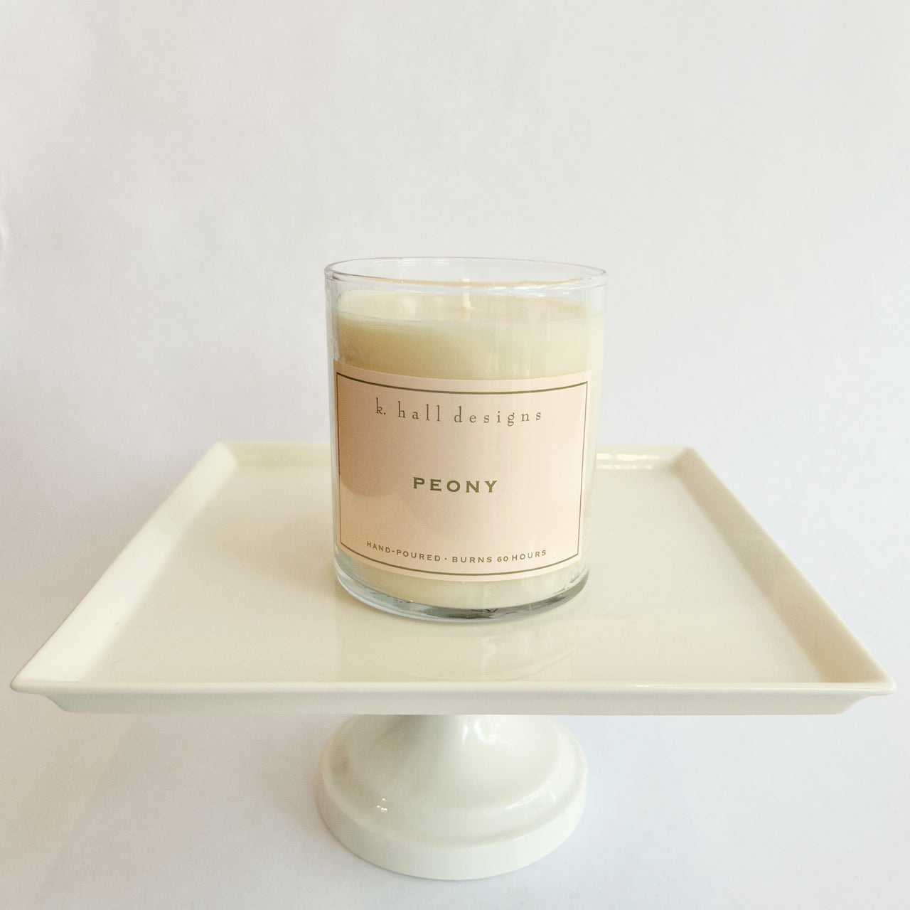 Peony Candle - K Hall Designs