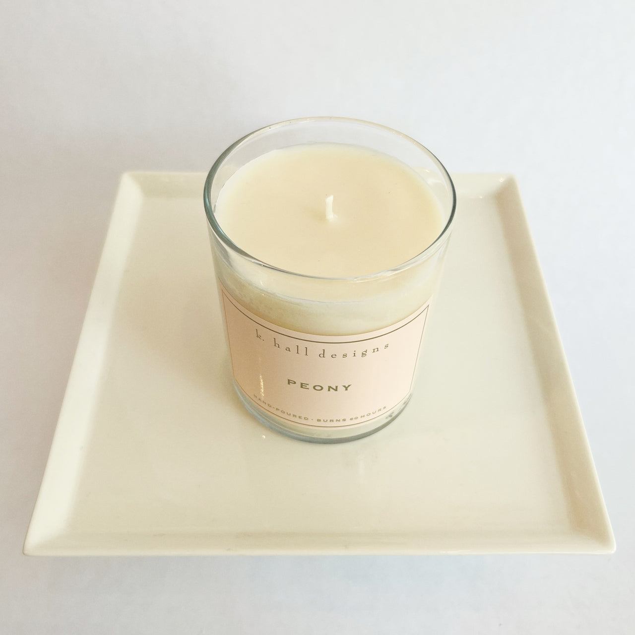 Peony Candle - K Hall Designs