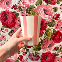 Thumbnail for Ceramic Pink Striped Cup - Alicja Ceramics