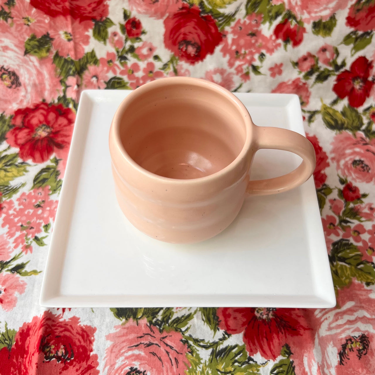 Tall Peach Mug - Bear Ceramics