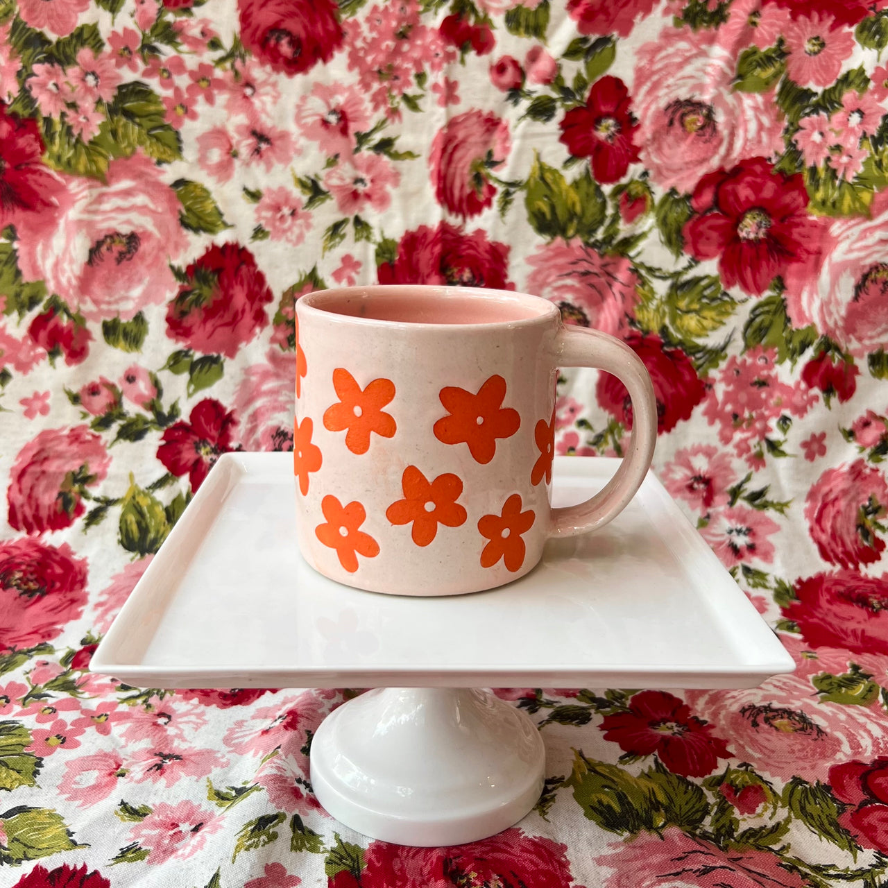 Pink Flower Mug - MADE RVA