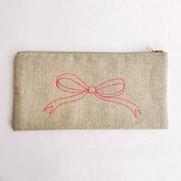 Thumbnail for Large Bow Pouch - K. Studio