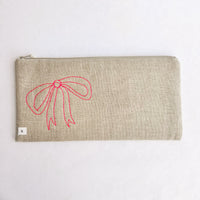 Thumbnail for Large Bow Pouch - K. Studio