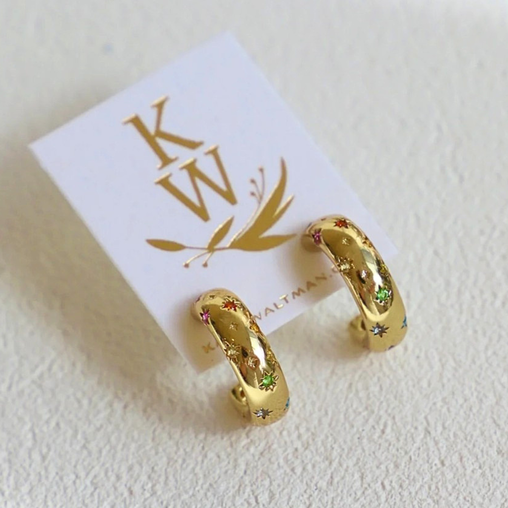 Penny Star Hoop - Katie Waltman Jewelry