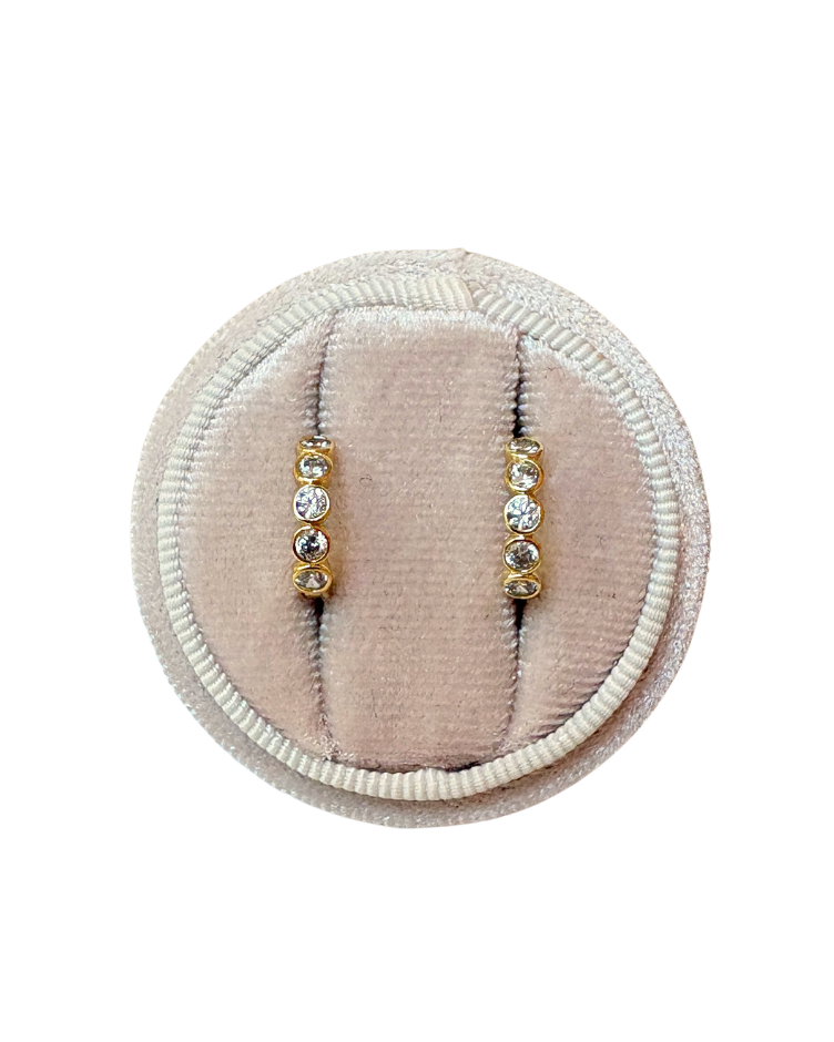 Eternity Huggie Hoop - Katie Waltman Jewelry