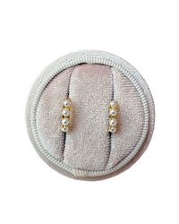 Thumbnail for Mini Pearl Hoops Gold - Katie Waltman Jewelry