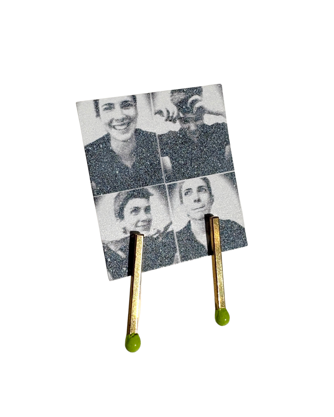 Matchstick Earrings: Neon Green Singles - Jessie Avant Smith