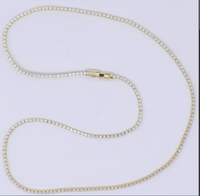 Thumbnail for 24k gold filled classic tennis chain