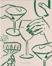 Thumbnail for Cheers Print (Phthalo Ruth)