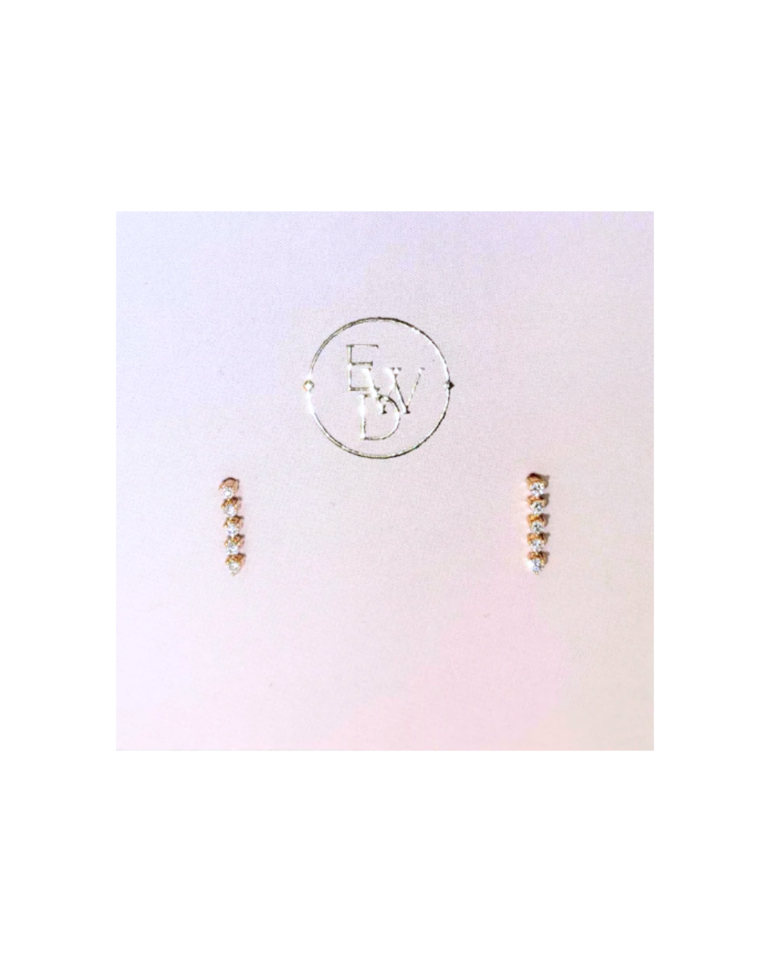 Mini Diamond Tennis Earrings - Emily Warden