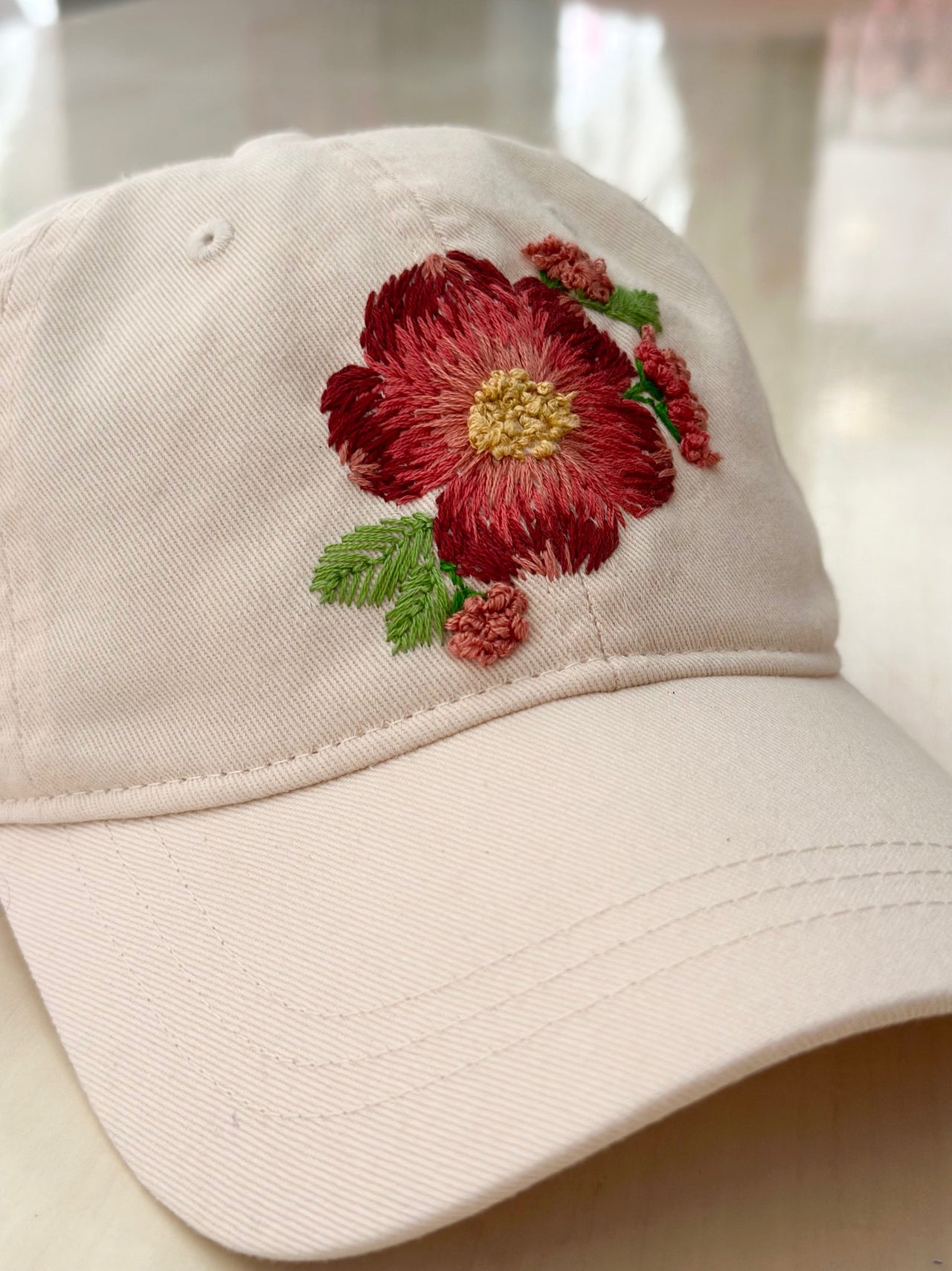 Crafternoons with Kelly: Embroidered Baseball Cap Workshop