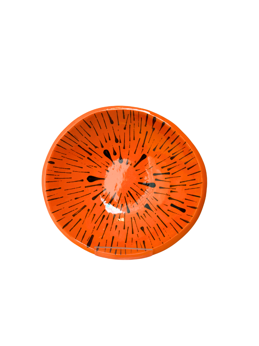 plate with streaks (Judith Fae Brown)